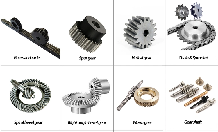 OEM Manufacturer High Precision Custom Industrial Steel Metal Sintered Gears Forged Steel Gear Wheel for Rotavator Side Gears Motor